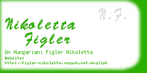 nikoletta figler business card